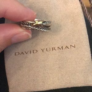 David Yurman Jewelry - David Yurman Women's X Crossover Ring with Gold David Yurman Jewelry - David Yurman Women's X Crossover Ring with Gold